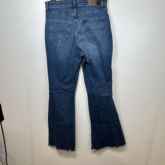 Lee Jeans Womens Size 8 S Waist Regular Fit Boot Cut‎ Perfect Mid Rise Stretchy - Picture 1 of 5